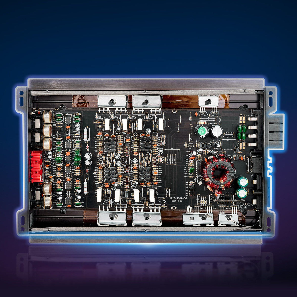 Car Audio Amplifier, 4-Channel Bridgeable Car Amplifier, Multichannel Class AB Stereo Amp, Max. 4 x 200W at 4 V952-4TDABL4X100WHSZA8001V9