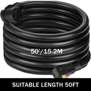 50Ft 50 Amp RV Power Cord Durable Heavy Duty RV Extension Cord Copper Wire RV Cord Power Supply Cable for V952-50CRVDYX000000001V0