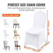 Stretch Spandex Folding Chair Covers, Universal Fitted Chair Cover, Removable Washable Protective Slipcovers, V952-50TQBBSYT00000001V0