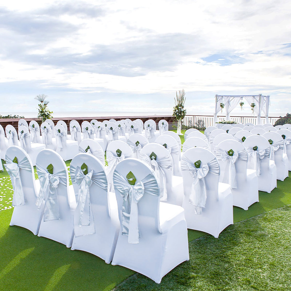 Stretch Spandex Folding Chair Covers, Universal Fitted Chair Cover, Removable Washable Protective Slipcovers, V952-50TQBBSYT00000001V0