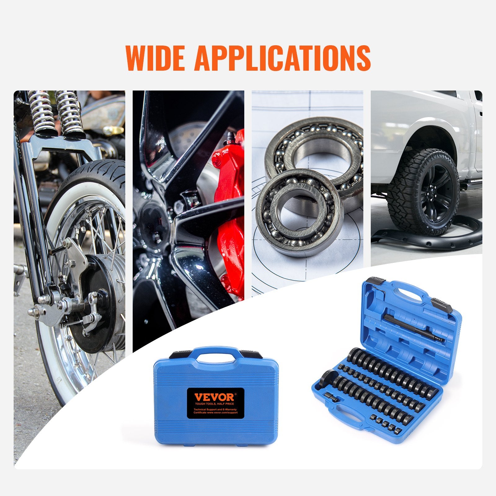 52 Pcs Custom Bushing Press Kit Transmission Wheel Bearing Race Seal Kit V952-52JTZCHMFJQDZP35DV0