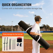 5x5 Baseball Softball Practice Net, Portable Baseball Training Net for Hitting Batting Catching Pitching, V952-55YCDKQDDPJXEZXRVV0