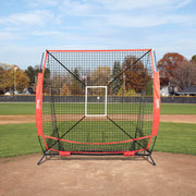 5x5 Baseball Softball Practice Net, Portable Baseball Training Net for Hitting Batting Catching Pitching, V952-55YCDKQDDPJXEZXRVV0