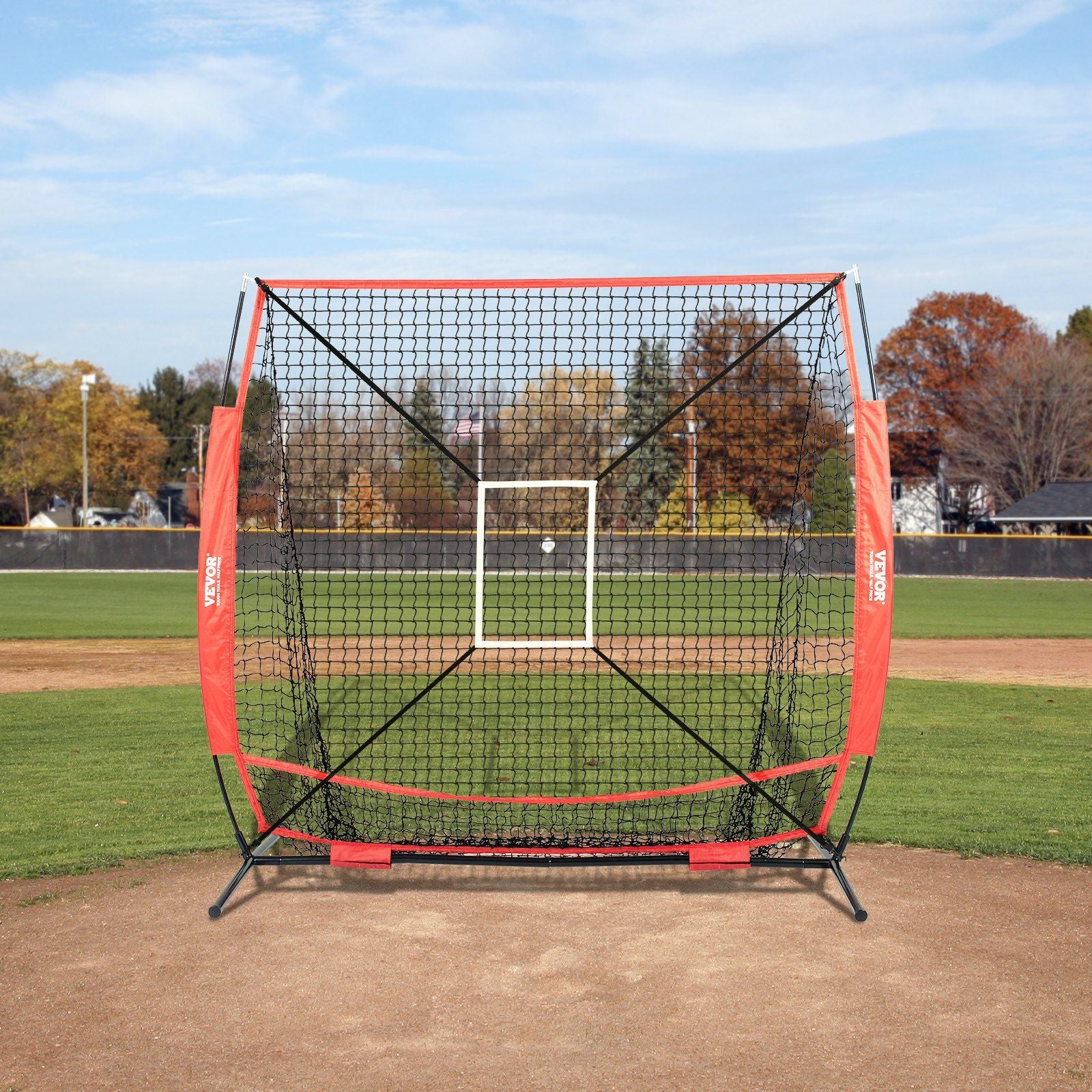 5x5 Baseball Softball Practice Net, Portable Baseball Training Net for Hitting Batting Catching Pitching, V952-55YCDKQDDPJXEZXRVV0