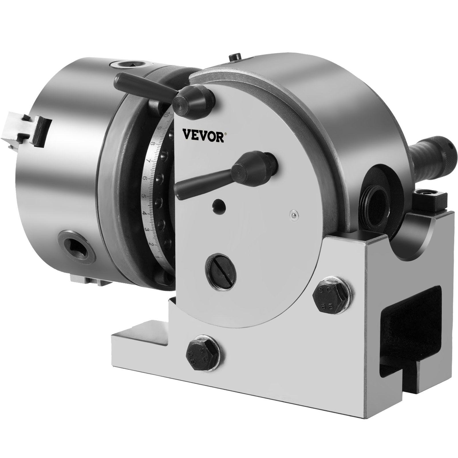 BS-0 Dividing Head 5 Inch, Precision Dividing Head Set with 5" 3-jaw Chuck & Tailstock Dividing Plates for V952-5CFDT000000000001V0