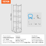 5 Tiers Water Jug Holder, 5 Gallon Water Bottle Holder, Single Row Water Bottle Rack for 5 Bottles, Heavy V952-5JLTZSSTSTZC0COMZV0