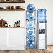 5 Tiers Water Jug Holder, 5 Gallon Water Bottle Holder, Single Row Water Bottle Rack for 5 Bottles, Heavy V952-5JLTZSSTSTZC0COMZV0