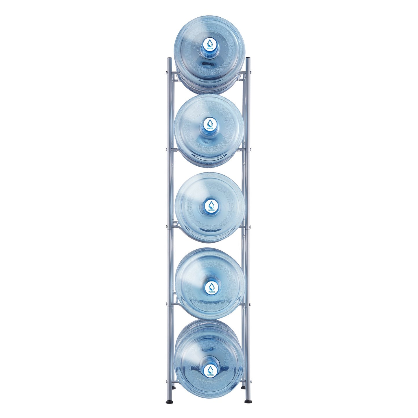 5 Tiers Water Jug Holder, 5 Gallon Water Bottle Holder, Single Row Water Bottle Rack for 5 Bottles, Heavy V952-5JLTZSSTSTZC0COMZV0