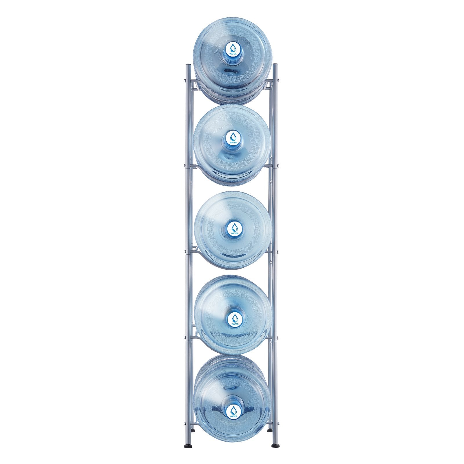 5 Tiers Water Jug Holder, 5 Gallon Water Bottle Holder, Single Row Water Bottle Rack for 5 Bottles, Heavy V952-5JLTZSSTSTZC0COMZV0