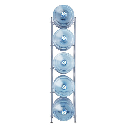 5 Tiers Water Jug Holder, 5 Gallon Water Bottle Holder, Single Row Water Bottle Rack for 5 Bottles, Heavy V952-5JLTZSSTSTZC0COMZV0
