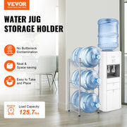 3 Tiers Water Jug Holder, 5 Gallon Water Bottle Holder, Single Row Water Bottle Rack for 3 Bottles, Heavy V952-5JLTZSSTSTZC6X90BV0