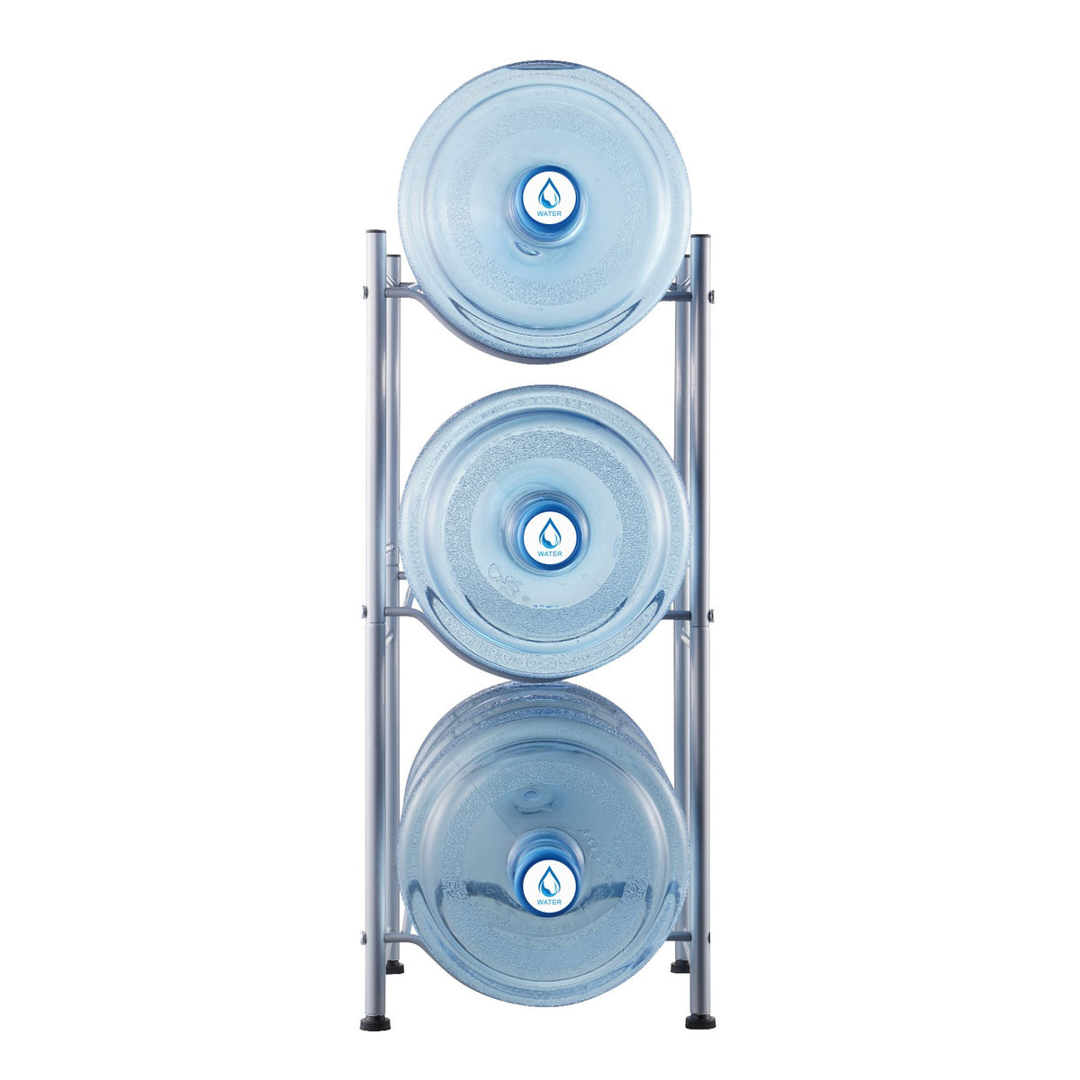 3 Tiers Water Jug Holder, 5 Gallon Water Bottle Holder, Single Row Water Bottle Rack for 3 Bottles, Heavy V952-5JLTZSSTSTZC6X90BV0