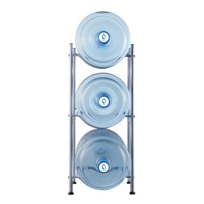 3 Tiers Water Jug Holder, 5 Gallon Water Bottle Holder, Single Row Water Bottle Rack for 3 Bottles, Heavy V952-5JLTZSSTSTZC6X90BV0