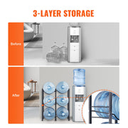3 Tiers Water Jug Holder, 5 Gallon Water Bottle Holder, Double Row Water Bottle Rack for 6 Bottles, Heavy V952-5JLTZSSTSTZCFE4HKV0
