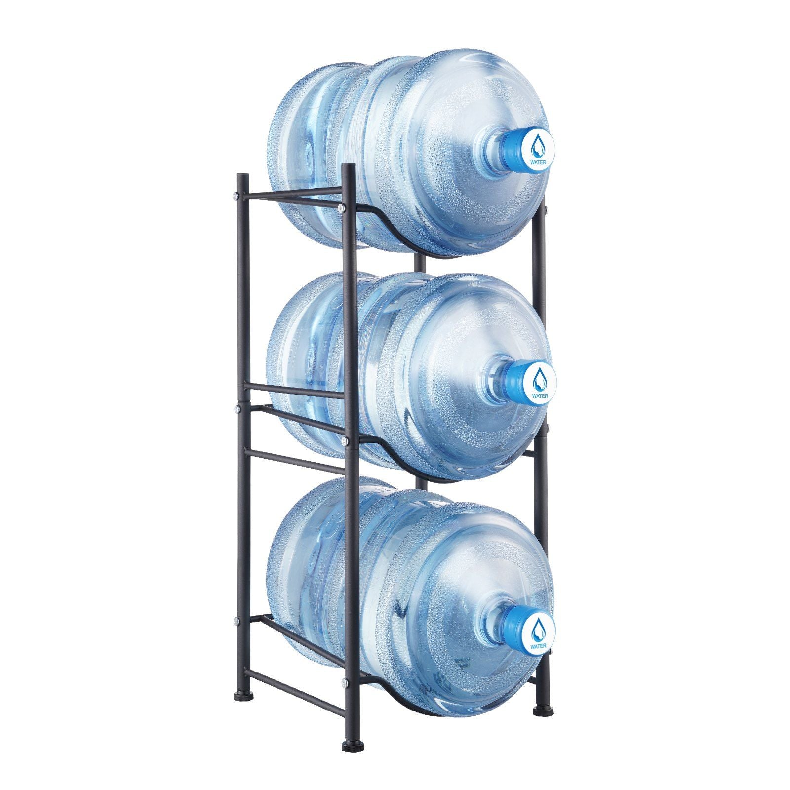3 Tiers Water Jug Holder, 5 Gallon Water Bottle Holder, Single Row Water Bottle Rack for 3 Bottles, Heavy V952-5JLTZSSTSTZCO9G2HV0