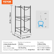 3 Tiers Water Jug Holder, 5 Gallon Water Bottle Holder, Single Row Water Bottle Rack for 3 Bottles, Heavy V952-5JLTZSSTSTZCO9G2HV0