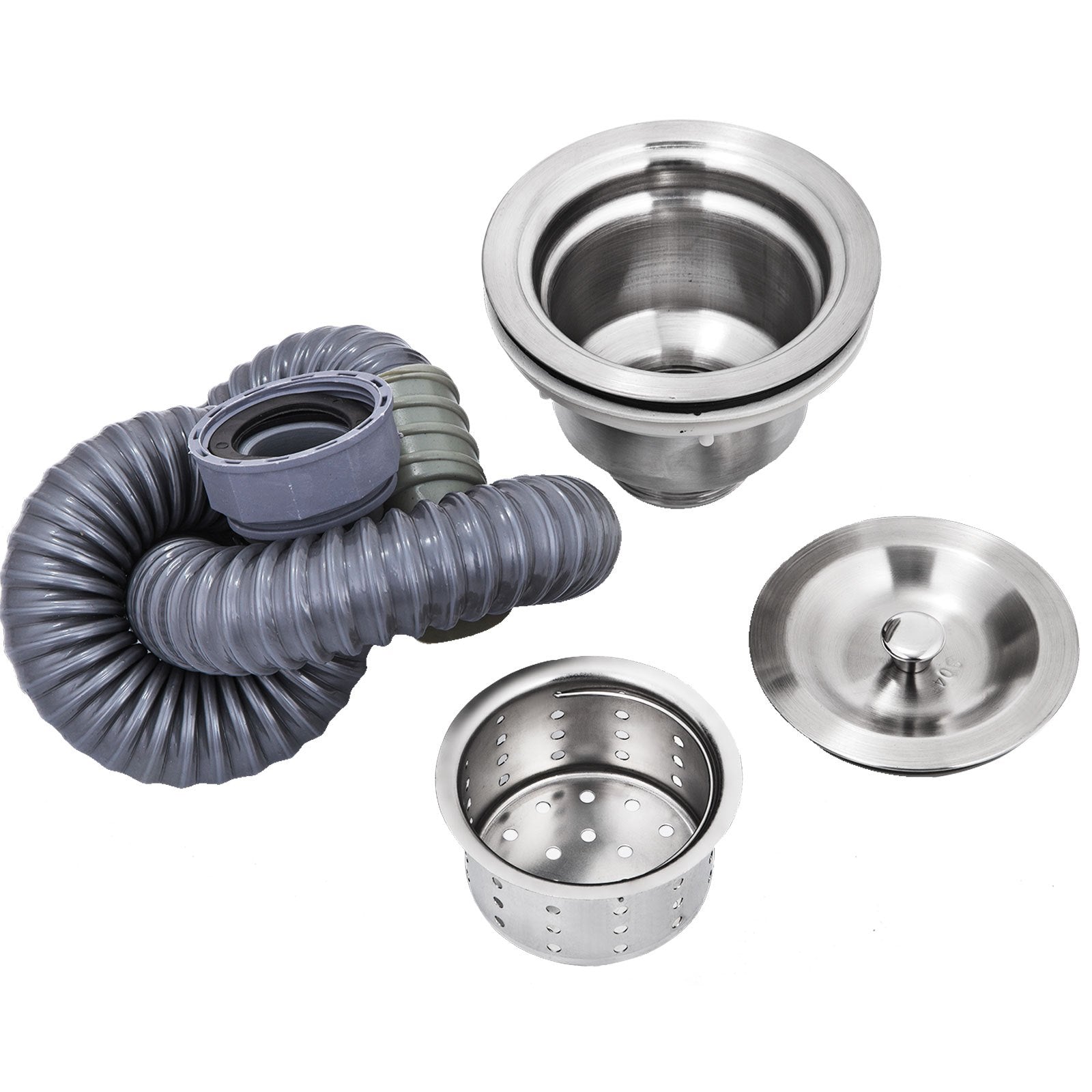 Handmade Sink Non-magnetic Stainless Steel Kitchen Sink Hand Made 1 Compartment 44.4 x 41.9 x 25.4 cm V952-60X60X80DCBXGSC01V0