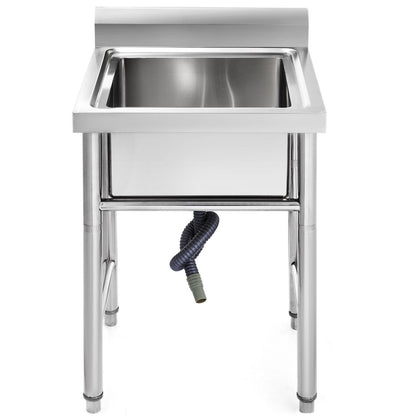 Handmade Sink Non-magnetic Stainless Steel Kitchen Sink Hand Made 1 Compartment 44.4 x 41.9 x 25.4 cm V952-60X60X80DCBXGSC01V0