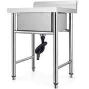 Handmade Sink Non-magnetic Stainless Steel Kitchen Sink Hand Made 1 Compartment 44.4 x 41.9 x 25.4 cm V952-60X60X80DCBXGSC01V0