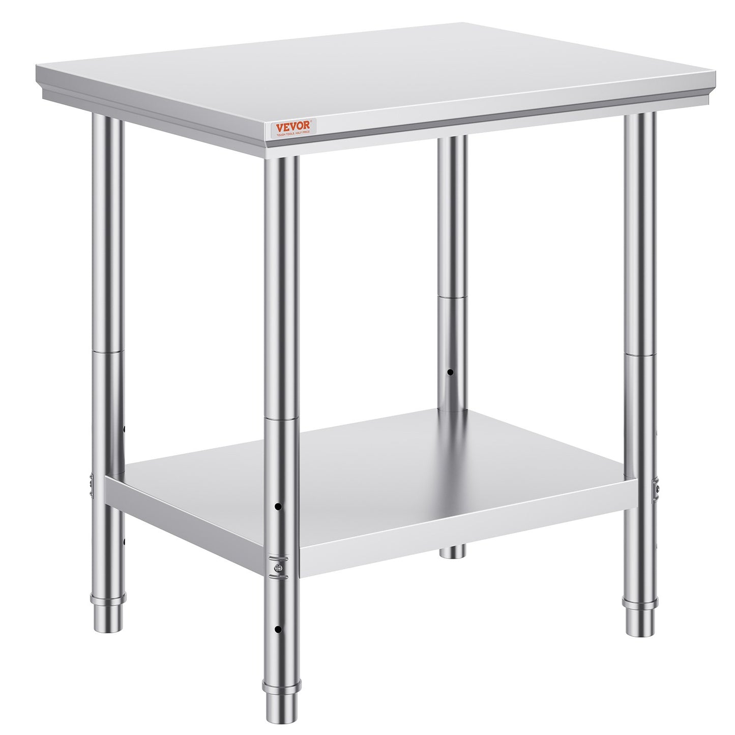 Commercial Worktable & Workstation 24 x 30 x 32 Inch Stainless Steel Work Table Heavy Duty Commercial Food V952-60X76X80CFGZTTZT1V0