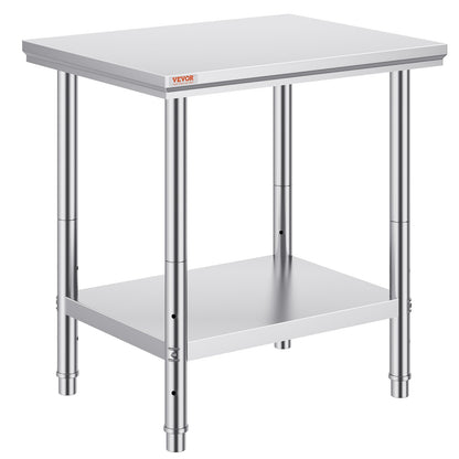 Commercial Worktable & Workstation 24 x 30 x 32 Inch Stainless Steel Work Table Heavy Duty Commercial Food V952-60X76X80CFGZTTZT1V0
