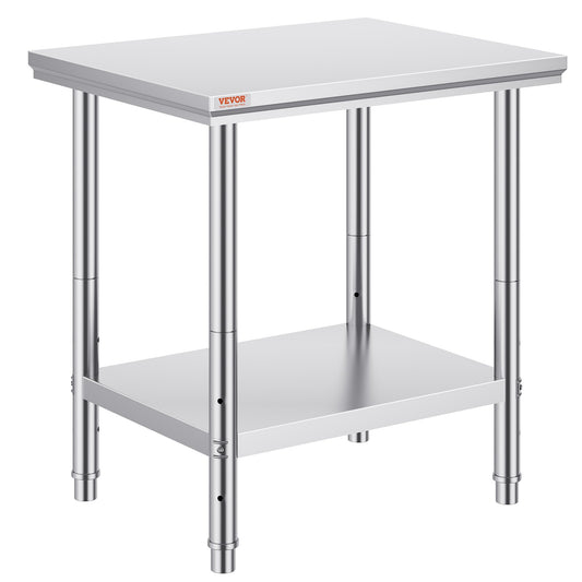 Commercial Worktable & Workstation 24 x 30 x 32 Inch Stainless Steel Work Table Heavy Duty Commercial Food V952-60X76X80CFGZTTZT1V0