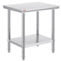 Commercial Worktable & Workstation 24 x 30 x 32 Inch Stainless Steel Work Table Heavy Duty Commercial Food V952-60X76X80CFGZTTZT1V0