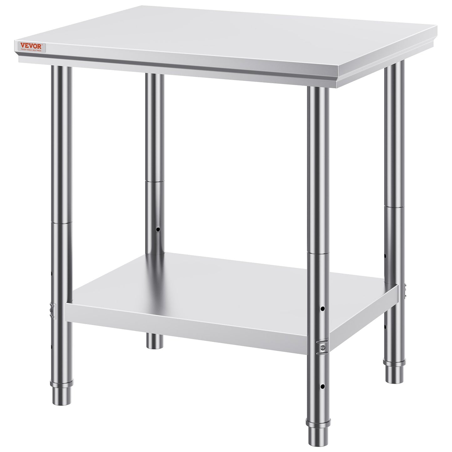 Commercial Worktable & Workstation 24 x 30 x 32 Inch Stainless Steel Work Table Heavy Duty Commercial Food V952-60X76X80CFGZTTZT1V0