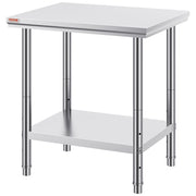 Commercial Worktable & Workstation 24 x 30 x 32 Inch Stainless Steel Work Table Heavy Duty Commercial Food V952-60X76X80CFGZTTZT1V0