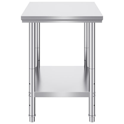 Commercial Worktable & Workstation 24 x 30 x 32 Inch Stainless Steel Work Table Heavy Duty Commercial Food V952-60X76X80CFGZTTZT1V0