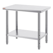 910x610mm Stainless Steel Kitchen Bench Commercial Work Food Prep Table V952-60X90X80CFGZT0001V0