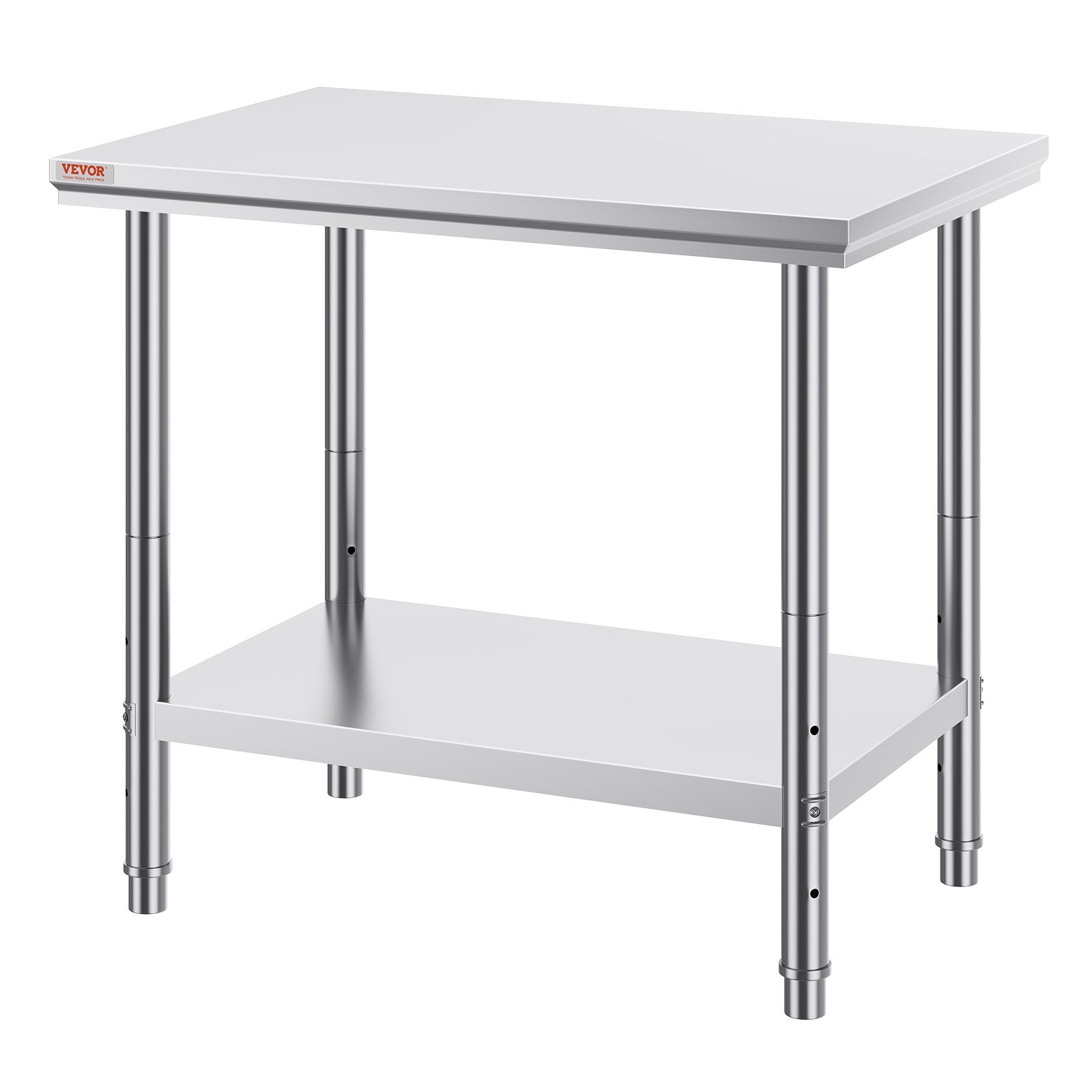 910x610mm Stainless Steel Kitchen Bench Commercial Work Food Prep Table V952-60X90X80CFGZT0001V0