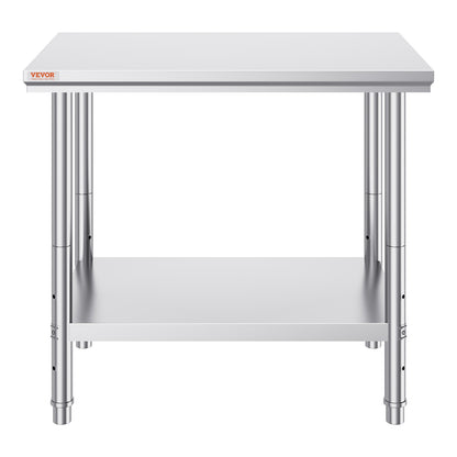 910x610mm Stainless Steel Kitchen Bench Commercial Work Food Prep Table V952-60X90X80CFGZT0001V0
