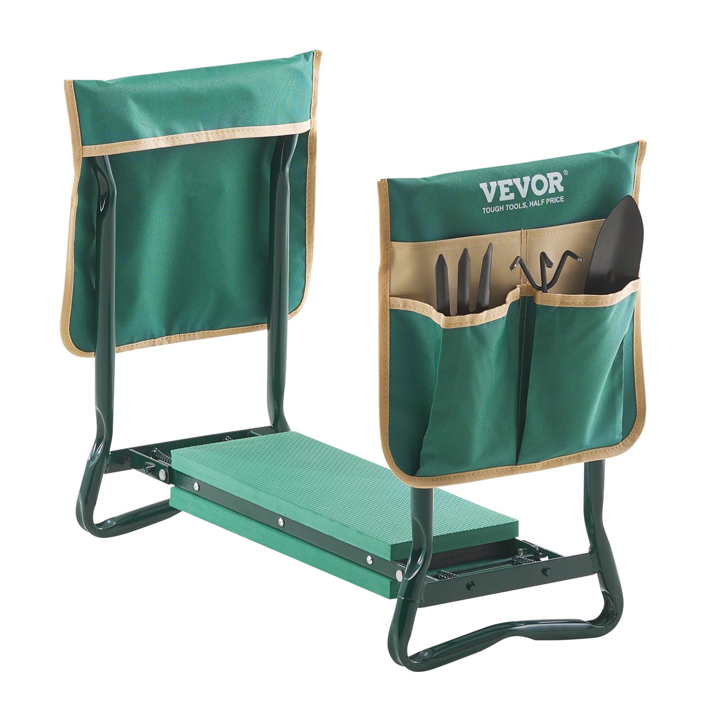 Garden Kneeler and Seat, 6 in Wide Kneeling Pad, Heavy Duty Garden Kneeling Stool, Folding Garden Seat with 2 V952-6YCGDJKZDK2GGCLRN001V0