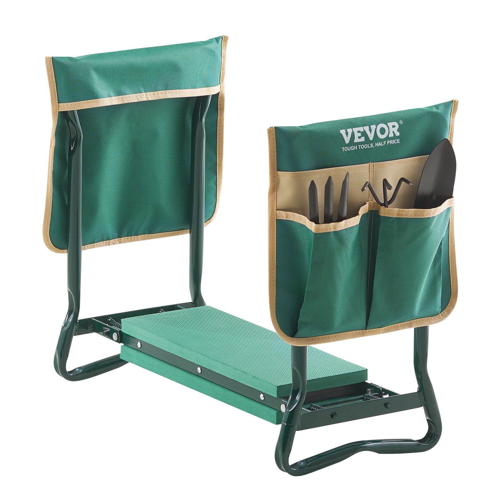 Garden Kneeler and Seat, 6 in Wide Kneeling Pad, Heavy Duty Garden Kneeling Stool, Folding Garden Seat with 2 V952-6YCGDJKZDK2GGCLRN001V0