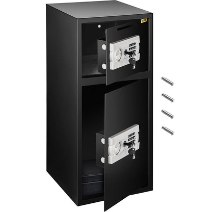 Large Double Door Security Safe Box 2.6 Cubic Feet Steel Safe Box Strong Box with Digital Lock for Money Gun V952-70ELJYBXG00000001V0