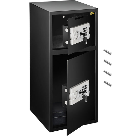 Large Double Door Security Safe Box 2.6 Cubic Feet Steel Safe Box Strong Box with Digital Lock for Money Gun V952-70ELJYBXG00000001V0