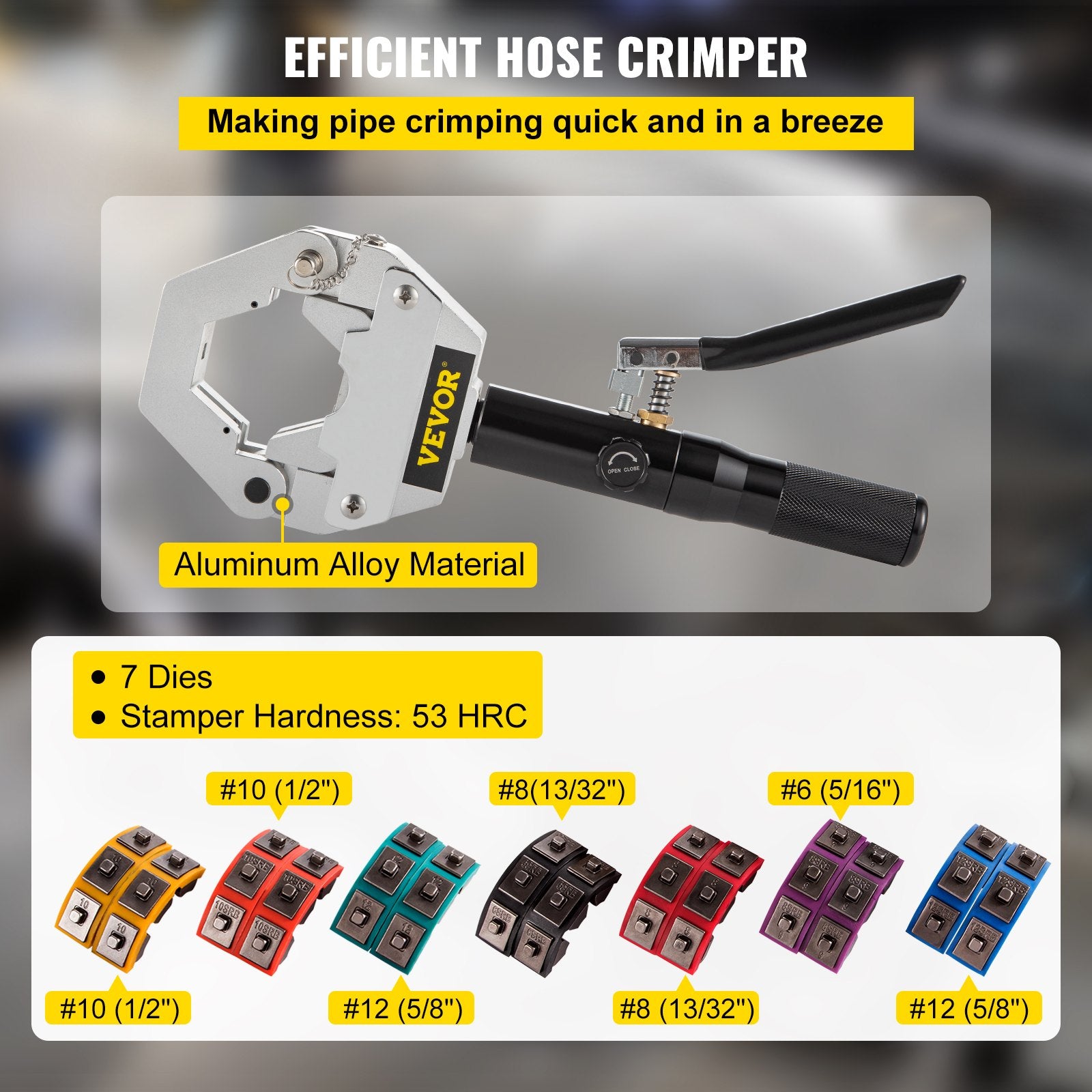 Hydraulic Hose Crimper Hydra-Krimp 71500,Manual AC Hose Crimper Kit Air Conditioning Repaire V952-71500YYRGJSJ00001V0