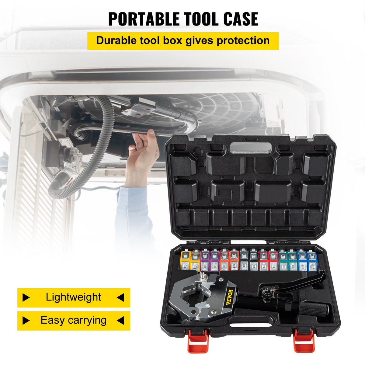 Hydraulic Hose Crimper Hydra-Krimp 71500,Manual AC Hose Crimper Kit Air Conditioning Repaire V952-71500YYRGJSJ00001V0