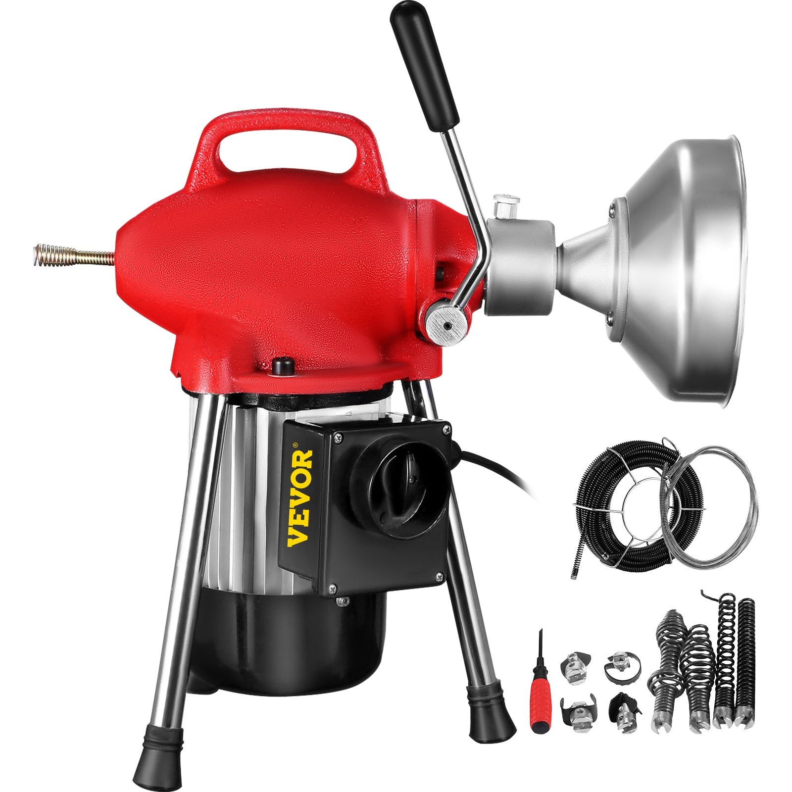 0.75-4 Inch Sectional Pipe Drain Cleaning Machine 400PRM Snake Cleaner Pipe Drain Cleaning Machine with 66 Ft V952-75XGDSTQAB0000001V3
