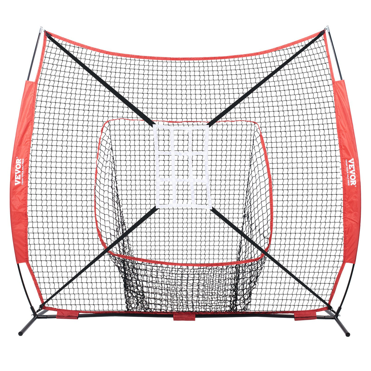 7x7 Baseball Softball Practice Net, Portable Baseball Training Net for Hitting Catching Pitching, Backstop V952-77YCDPJXLW77G44GZV0