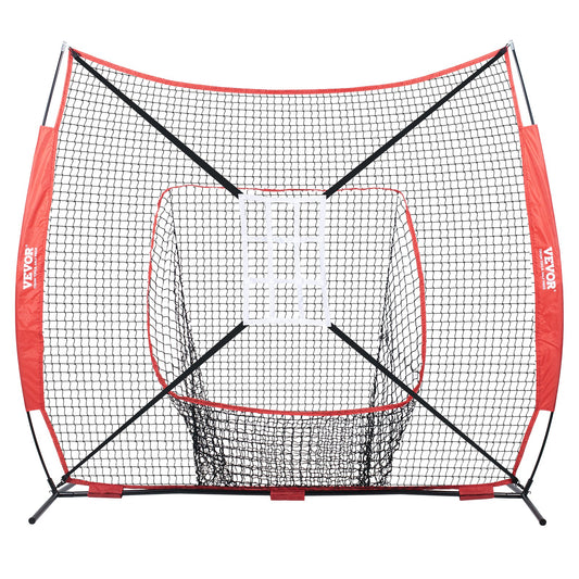 7x7 Baseball Softball Practice Net, Portable Baseball Training Net for Hitting Catching Pitching, Backstop V952-77YCDPJXLW77G44GZV0