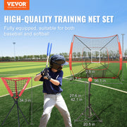 7x7 Baseball Softball Practice Net, Portable Baseball Training Net for Hitting Catching Pitching, Backstop V952-77YCDPJXLW77G44GZV0