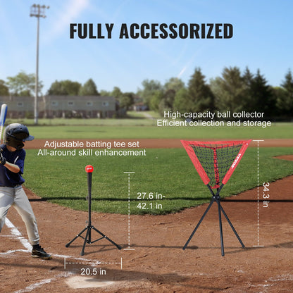 7x7 Baseball Softball Practice Net, Portable Baseball Training Net for Hitting Catching Pitching, Backstop V952-77YCDPJXLW77G44GZV0