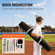 7x7 Baseball Softball Practice Net, Portable Baseball Training Net for Hitting Catching Pitching, Backstop V952-77YCDPJXLW77G44GZV0