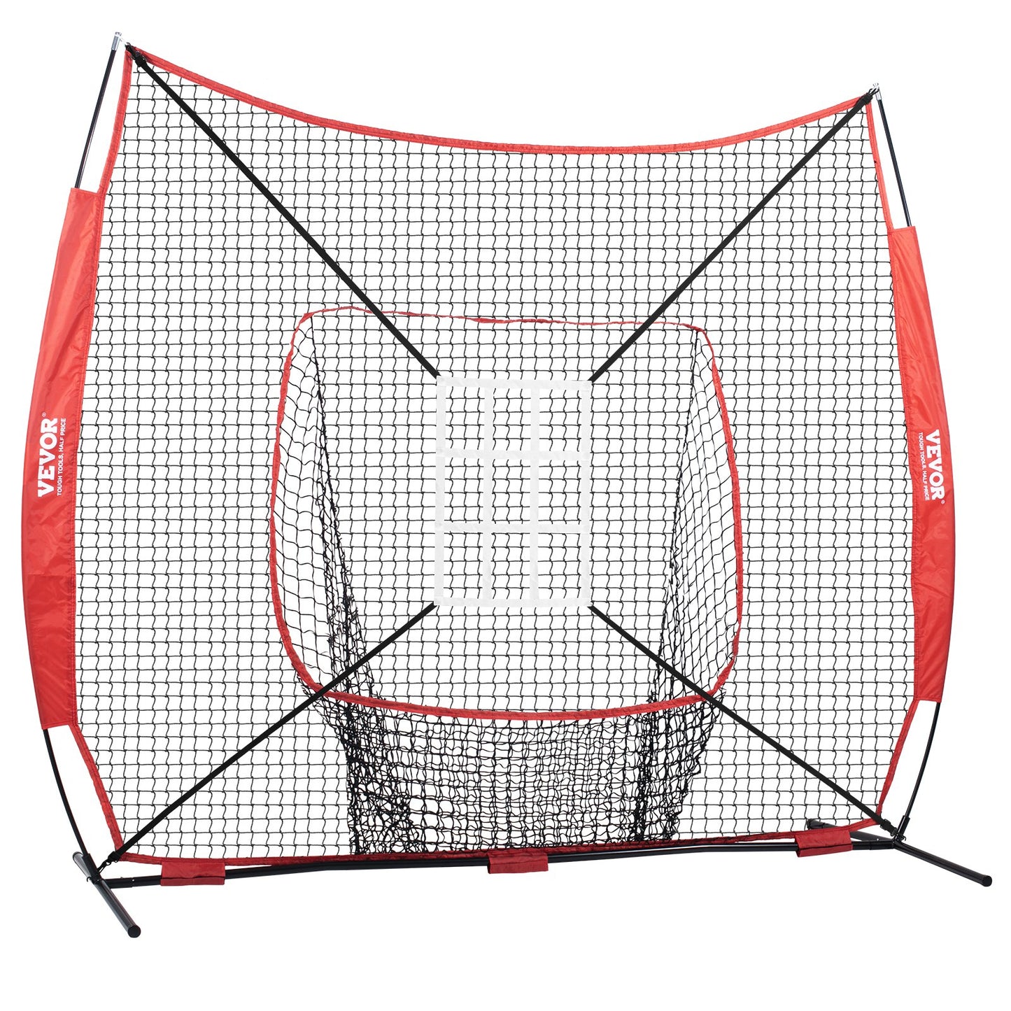 7x7 Baseball Softball Practice Net, Portable Baseball Training Net for Hitting Catching Pitching, Backstop V952-77YCDPJXLW77G44GZV0