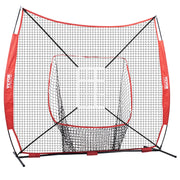 7x7 Baseball Softball Practice Net, Portable Baseball Training Net for Hitting Catching Pitching, Backstop V952-77YCDPJXLW77G44GZV0