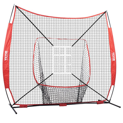 7x7 Baseball Softball Practice Net, Portable Baseball Training Net for Hitting Catching Pitching, Backstop V952-77YCDPJXLW77G44GZV0