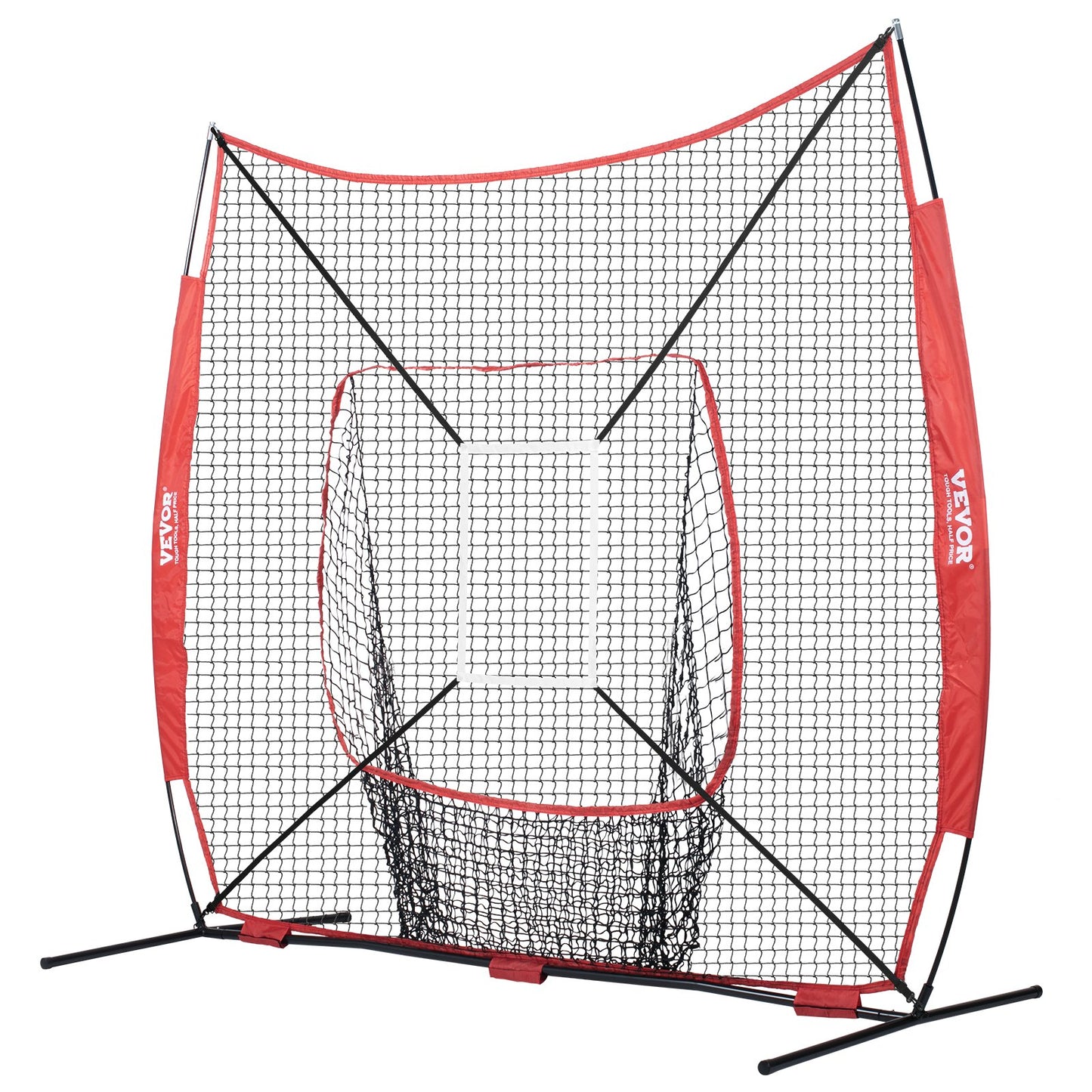 7x7 Baseball Softball Practice Net, Portable Baseball Training Net for Hitting Catching Pitching, Backstop V952-77YCDPJXLW77G44GZV0