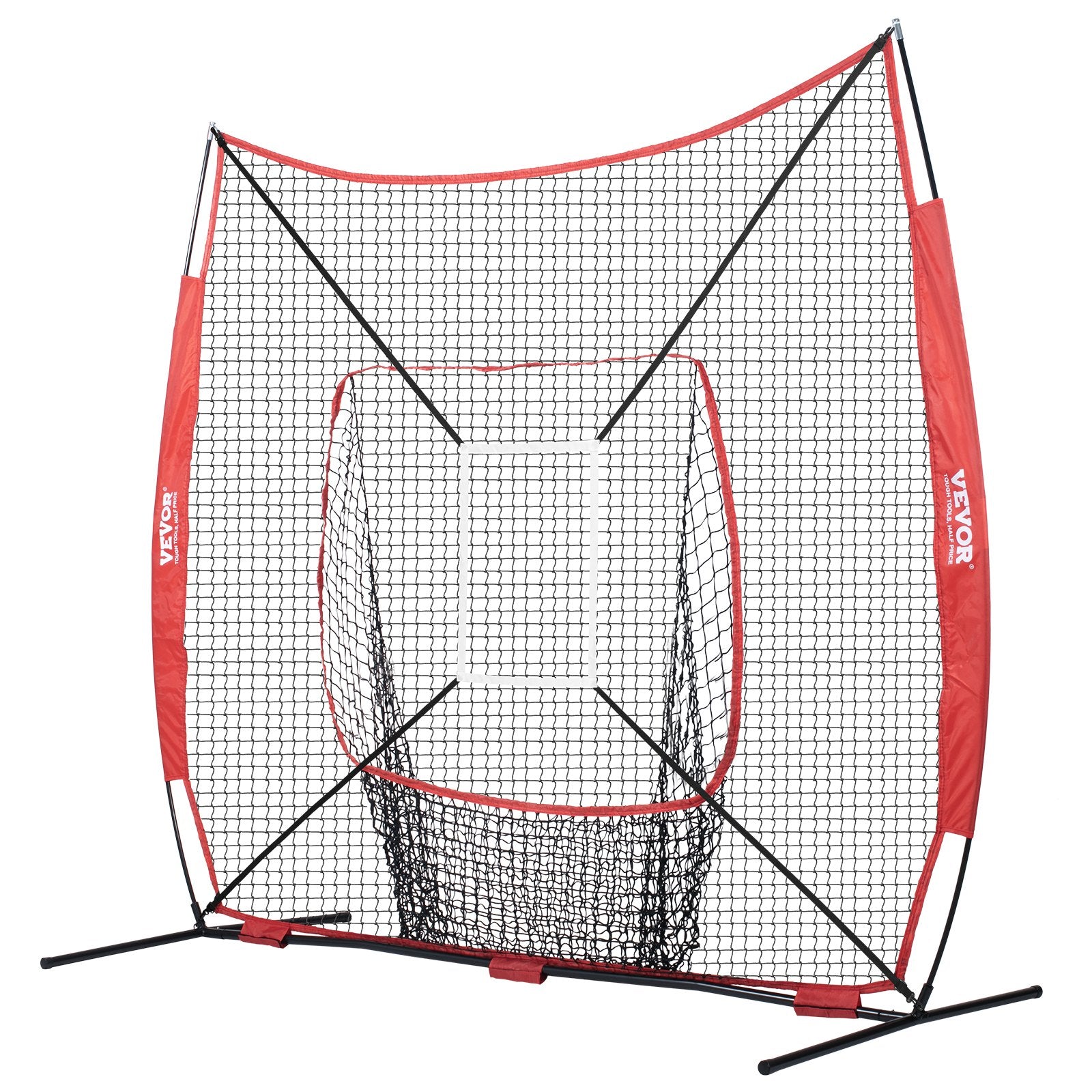 7x7 Baseball Softball Practice Net, Portable Baseball Training Net for Hitting Catching Pitching, Backstop V952-77YCDPJXLW77G44GZV0